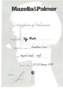 Attestato Mazella&Palmer: Foundation Course