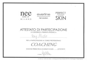 Attestato Nee Make Up · RCM Academy: Coaching