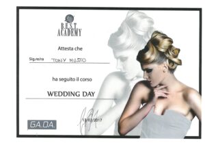 Attestato B.E.S.T. Academy: Wedding Day