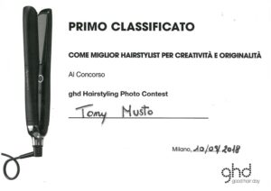 Attestato ghd: Primo classificato, Hairstyling Photo Contest